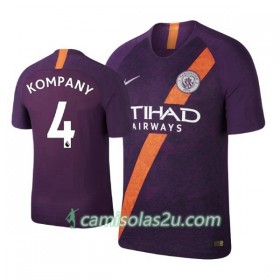 Camisolas de Futebol Manchester City Kompany 4 Equipamento 3ª 2018/19 Manga Curta